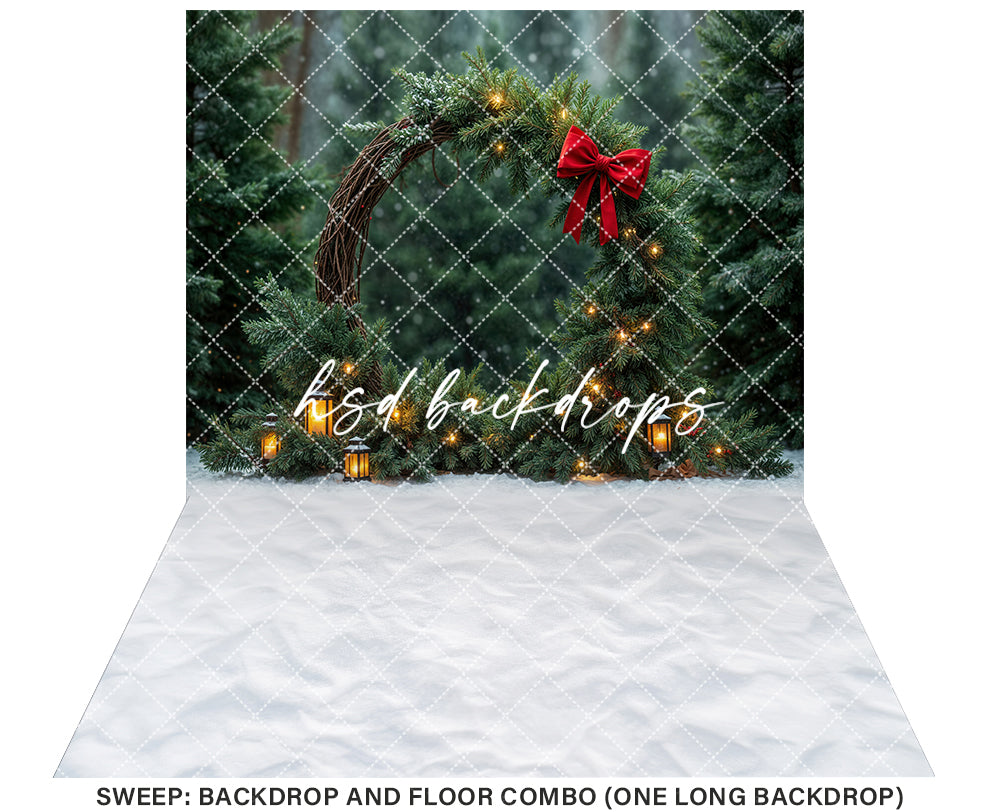 Glowing Evergreen Arch