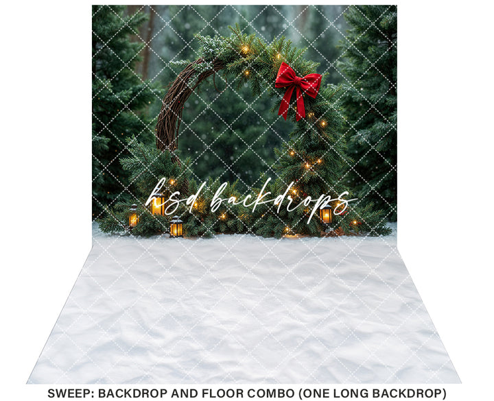 Glowing Evergreen Arch
