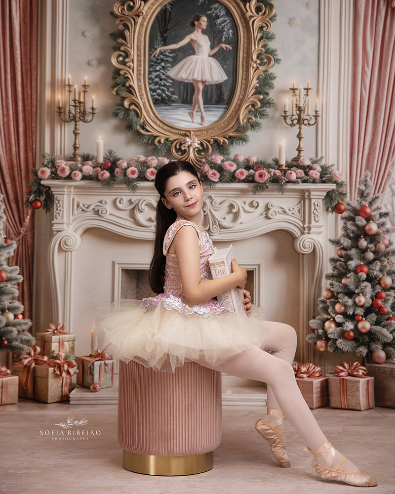 Christmas Ballerina Fireplace (sweep options)