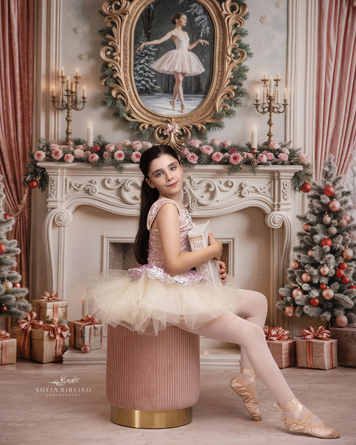 Christmas Ballerina Fireplace (sweep options)