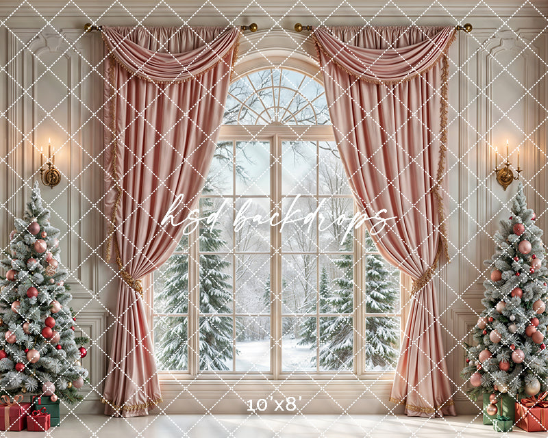 Ballerina Pink Christmas Window (sweep options)
