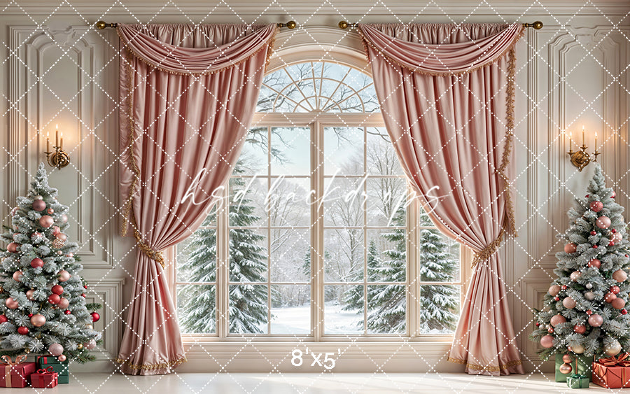 Ballerina Pink Christmas Window (sweep options)