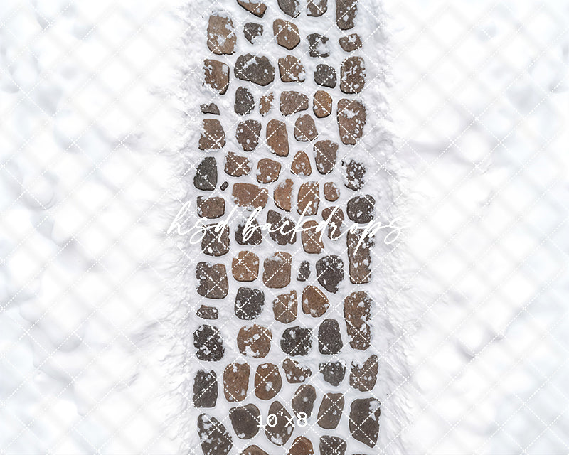 Frosted Stone Steps Floor Mat