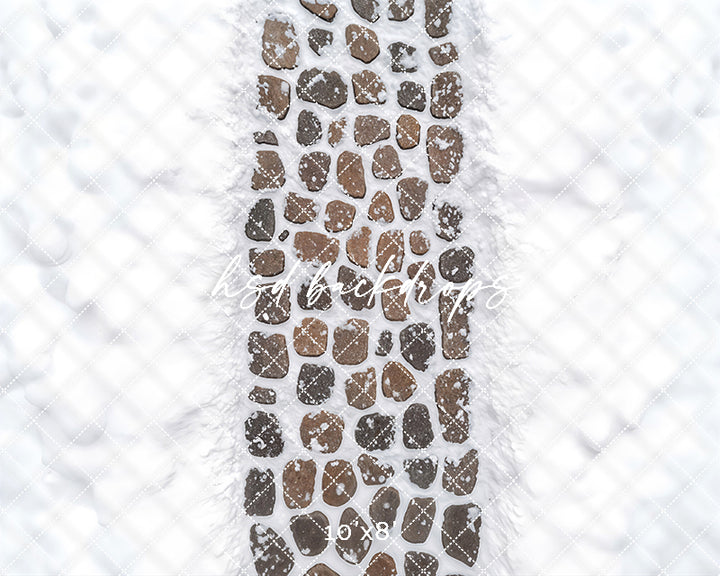 Frosted Stone Steps Floor Mat
