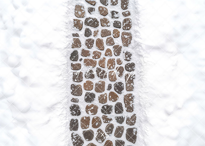 Frosted Stone Steps Floor Mat