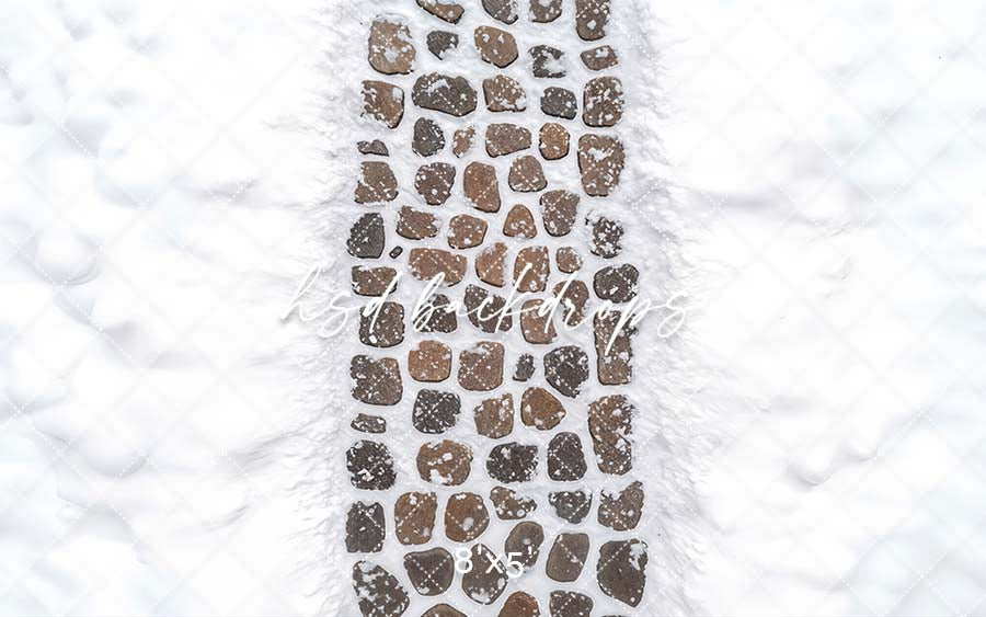 Frosted Stone Steps Floor Mat