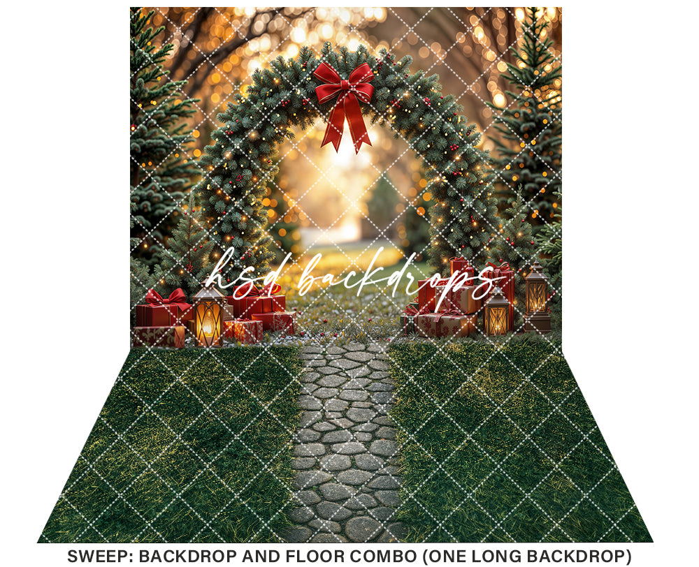 A Glimmering Christmas Garden (sweep options)