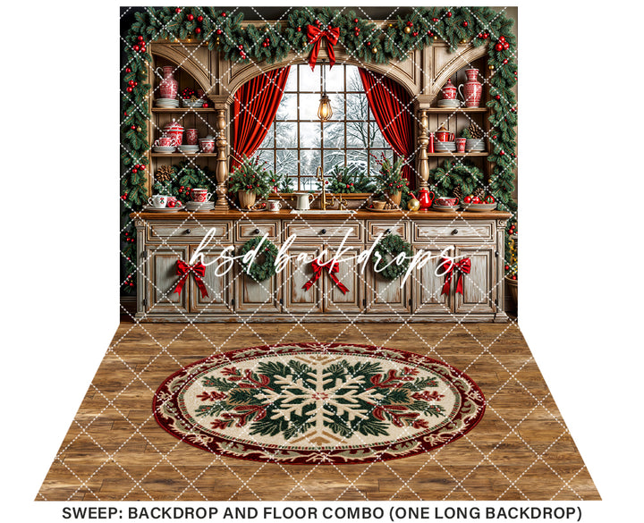 Festive Farmhouse Kitchen (sweep options)