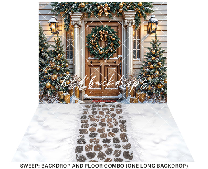 Gilded Wreath Door (sweep options)
