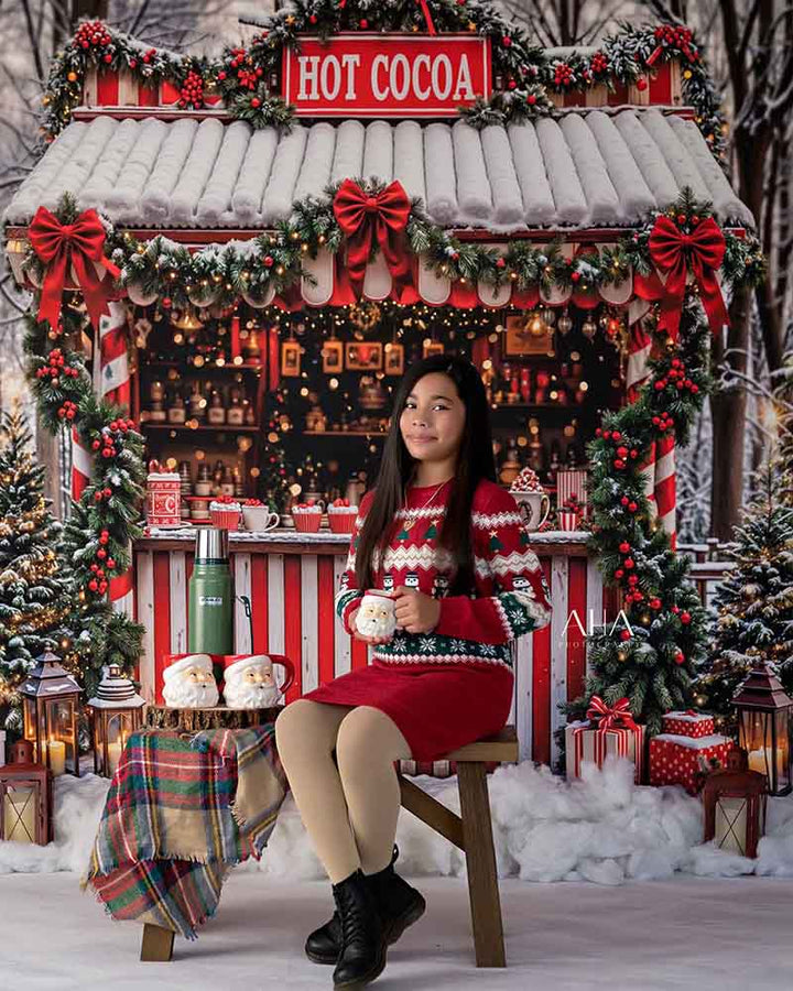 Candy Cane Cocoa Stand (sweep options)