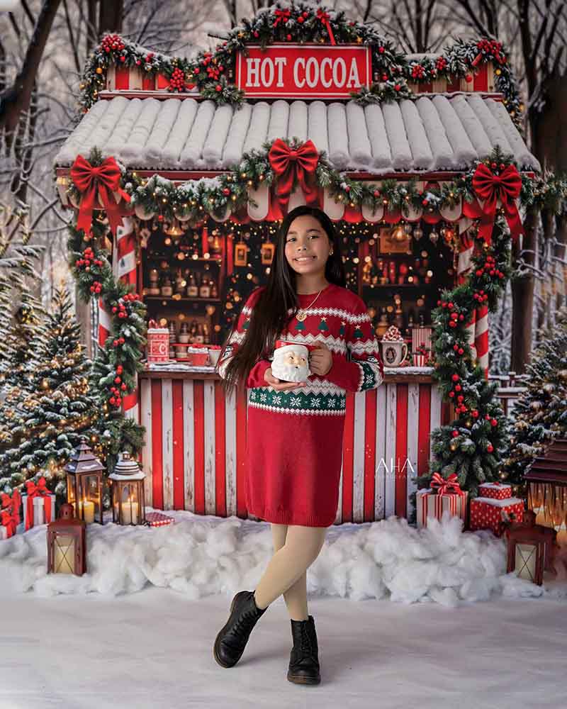 Candy Cane Cocoa Stand (sweep options)