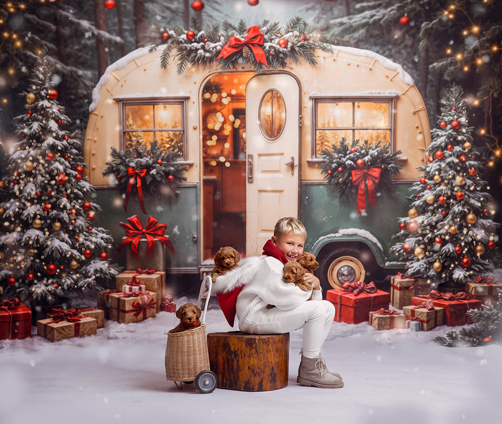 Happy Holiday Camper (sweep options)