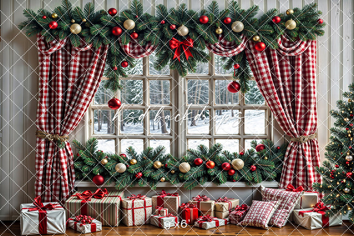 Gingham & Garland Window (sweep options)