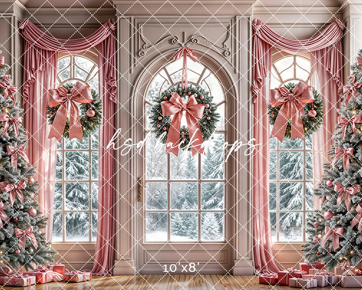 Pink Christmas Waltz Window (sweep options)