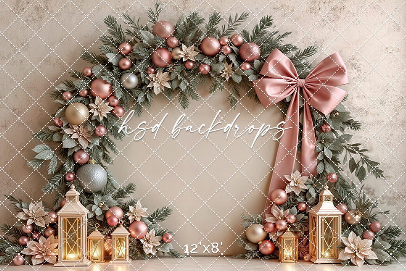 Pretty Poinsettia Arch (sweep options)