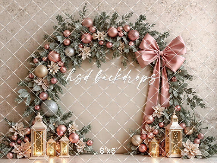 Pretty Poinsettia Arch (sweep options)