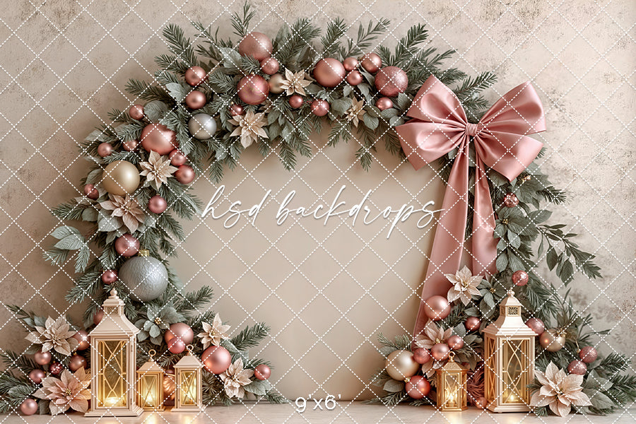 Pretty Poinsettia Arch (sweep options)