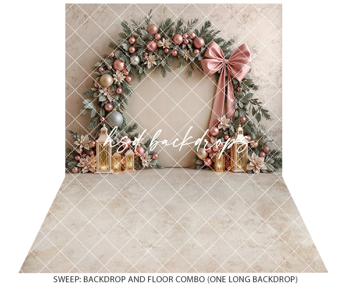 Pretty Poinsettia Arch (sweep options)