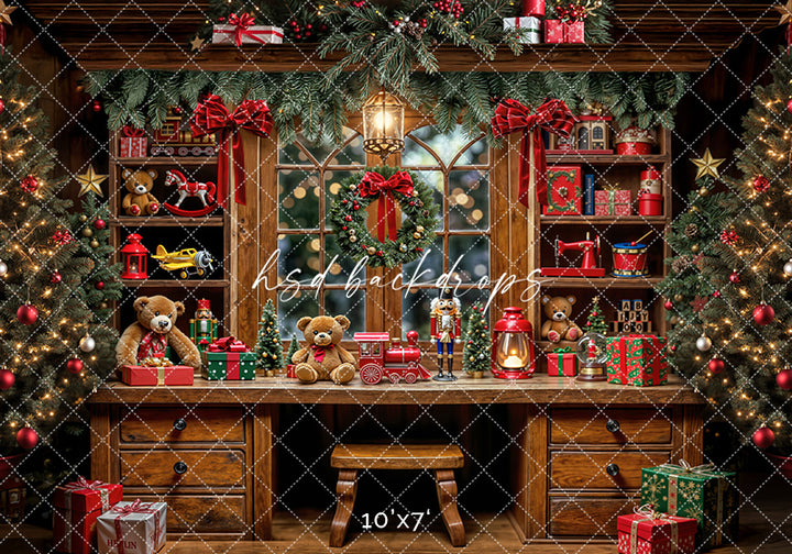Santa's Toy Workshop Bench (sweep options)