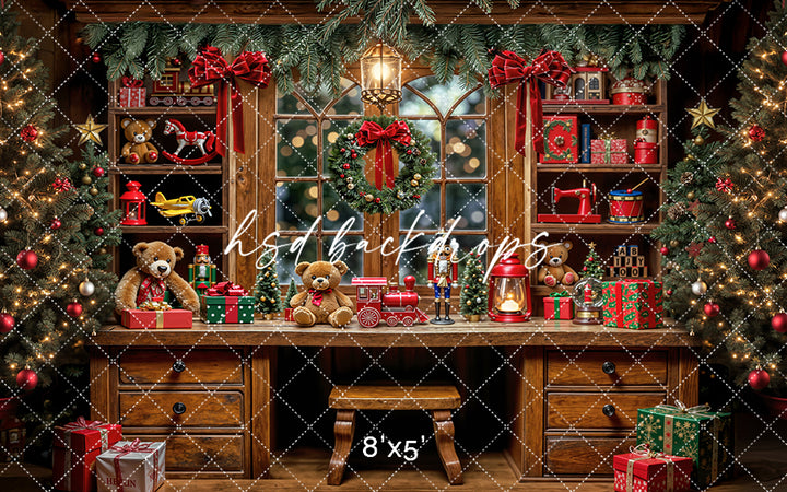 Santa's Toy Workshop Bench (sweep options)