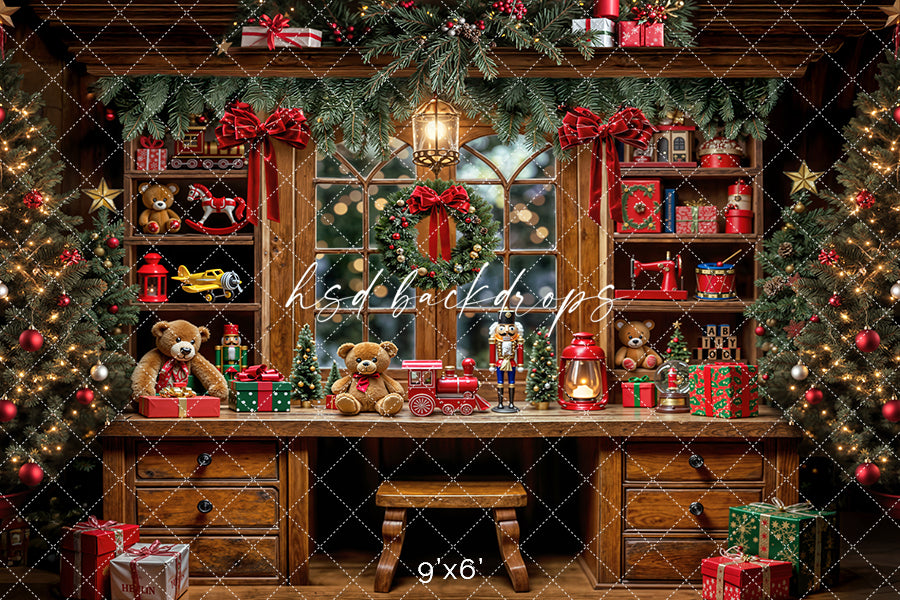 Santa's Toy Workshop Bench (sweep options)