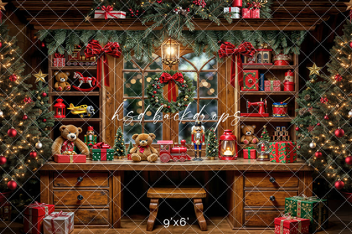 Santa's Toy Workshop Bench (sweep options)