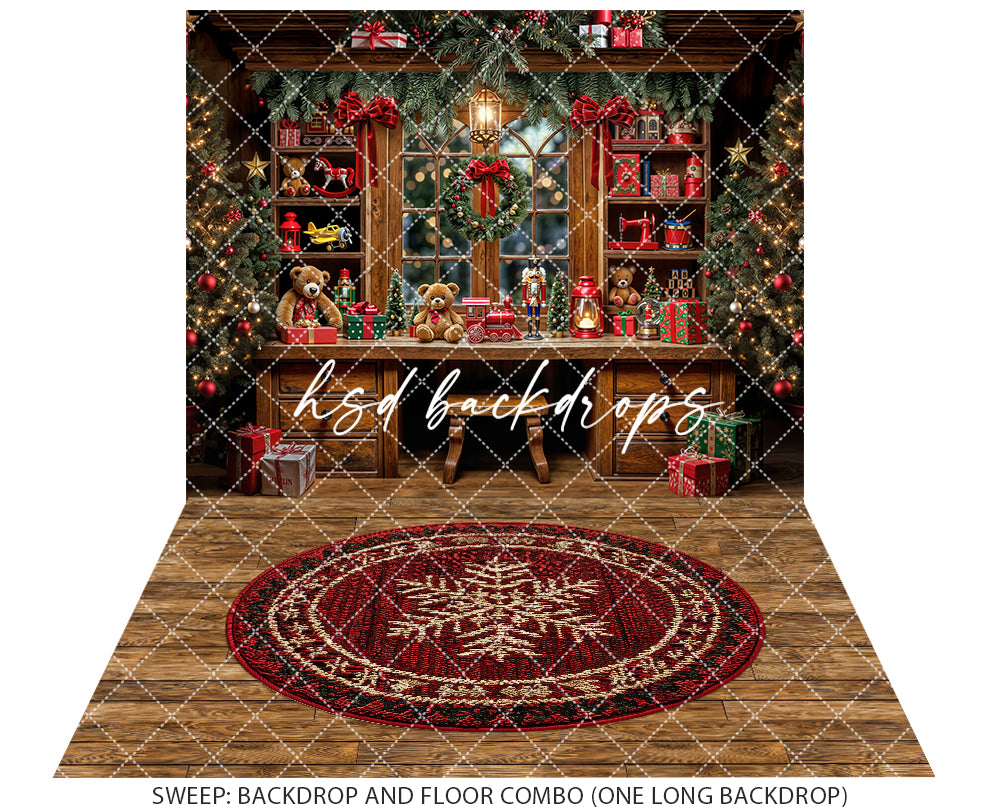 Santa's Toy Workshop Bench (sweep options)