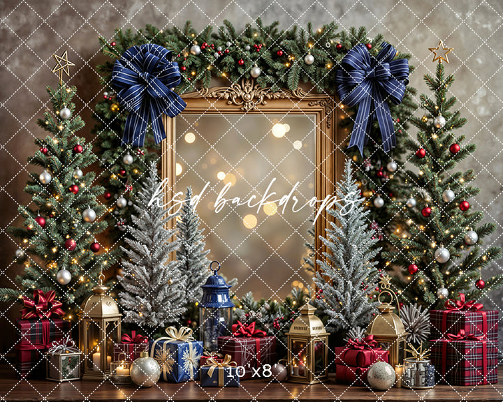 Navy Noel Gilded Frame (sweep options)