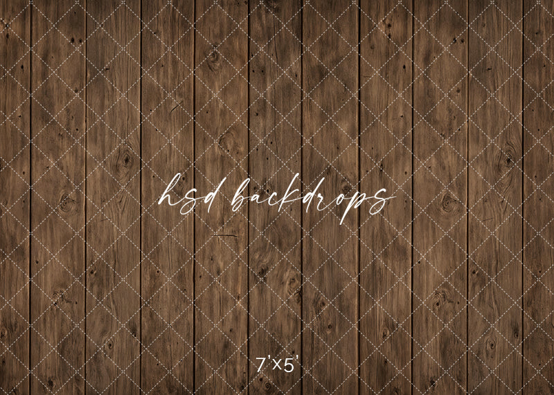 Rustic woodland wood plank photography floor mat with vertical brown wood panels and natural grain texture for spring studio setups.