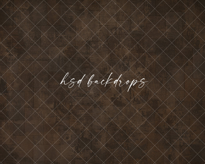 Aged Brown Tile Floor Mat – Moody Studio Floor | HSD Backdrops