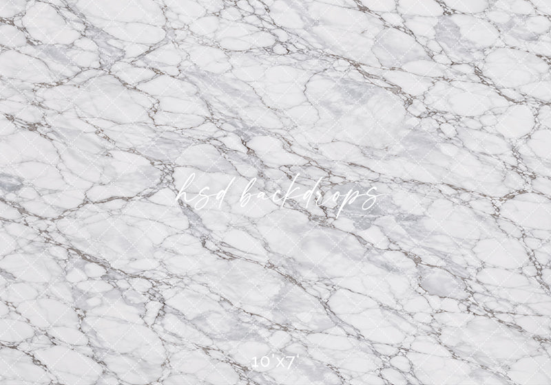 Classic Marble Photography Backdrop – Elegant Stone Texture | HSD Backdrops