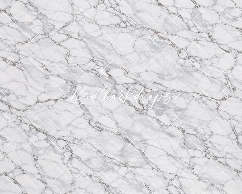Classic Marble Photography Floor Mat – Elegant Stone Texture | HSD Backdrops