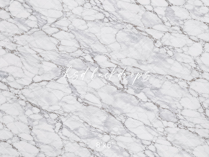 Classic Marble Photography Floor Mat – Elegant Stone Texture | HSD Backdrops