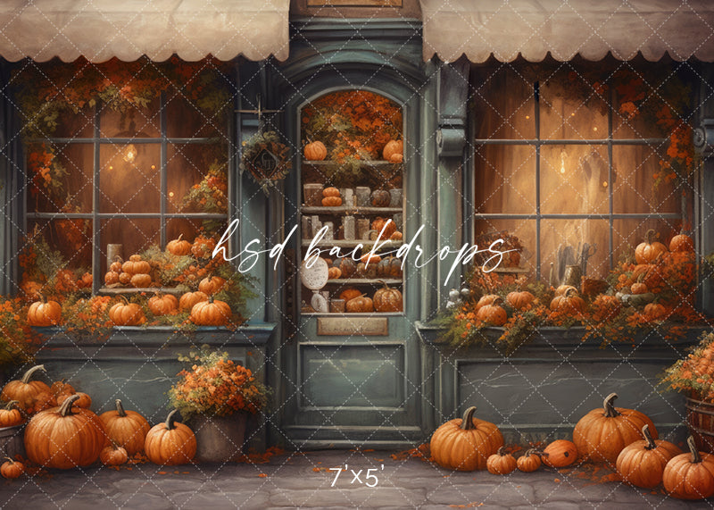 Autumn Harvest Fall Pumpkin Studio Backdrop for Photography