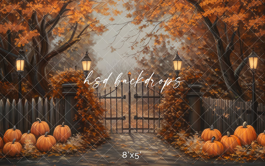 Hues of Autumn Entrance - HSD Photography Backdrops 