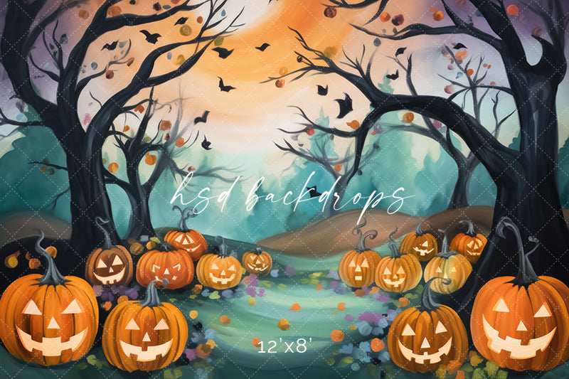 Whimsical Halloween Forest - HSD Photography Backdrops 