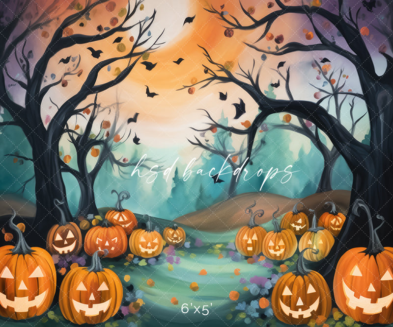 Spooky One Backdrop for Halloween Themed Photos 