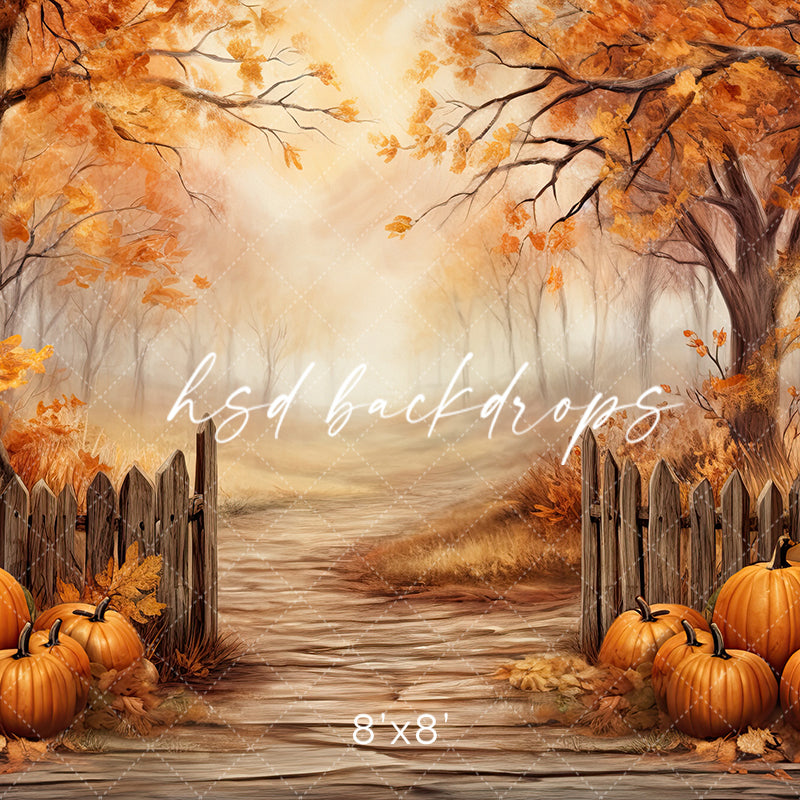 Fall Clean Backdrop Image Autumn Trees Backdrop for a Fall Photoshoot