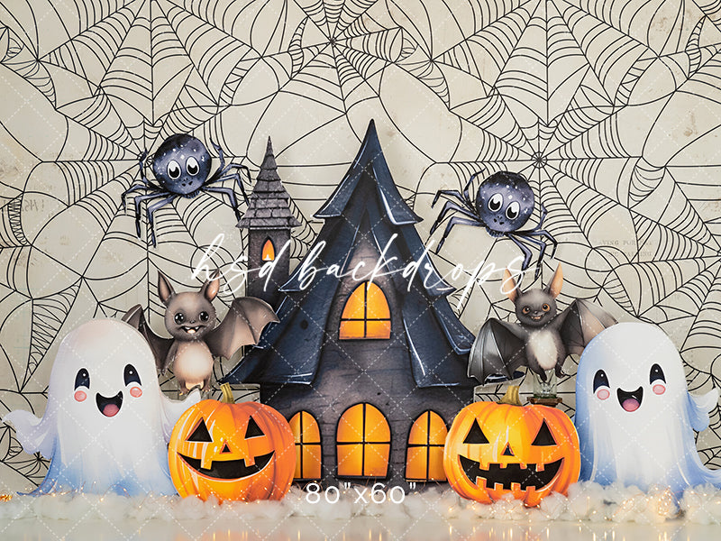 Cute Halloween Photo Background for Pictures and Cake Smash Session