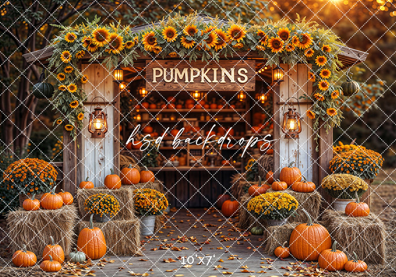 Sunflower Pumpkin Stand (sweep options)