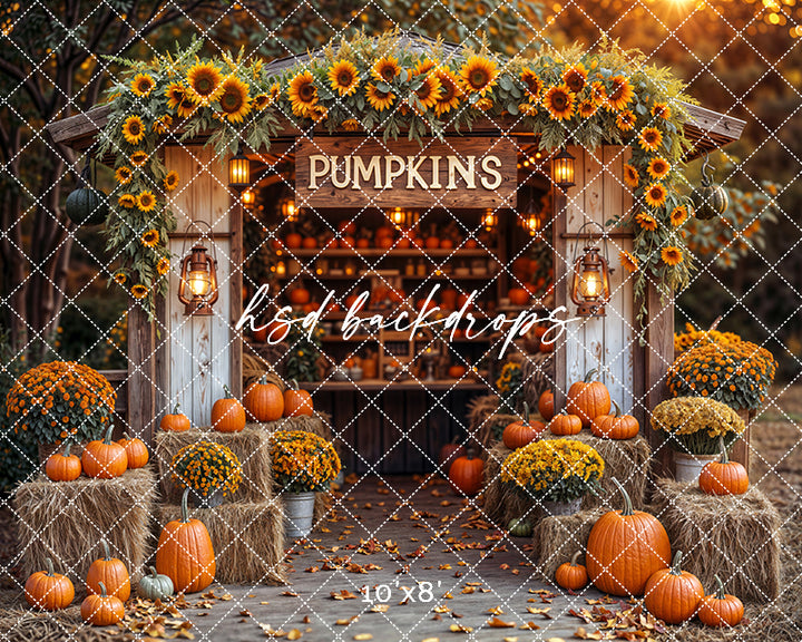 Sunflower Pumpkin Stand (sweep options)