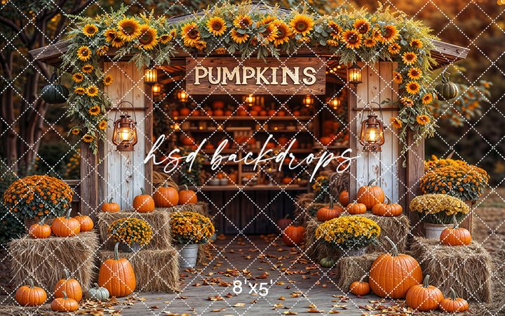 Sunflower Pumpkin Stand (sweep options)