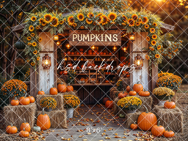 Sunflower Pumpkin Stand (sweep options)