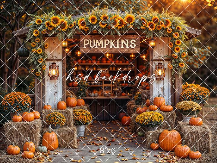 Sunflower Pumpkin Stand (sweep options)