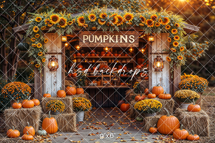 Sunflower Pumpkin Stand (sweep options)