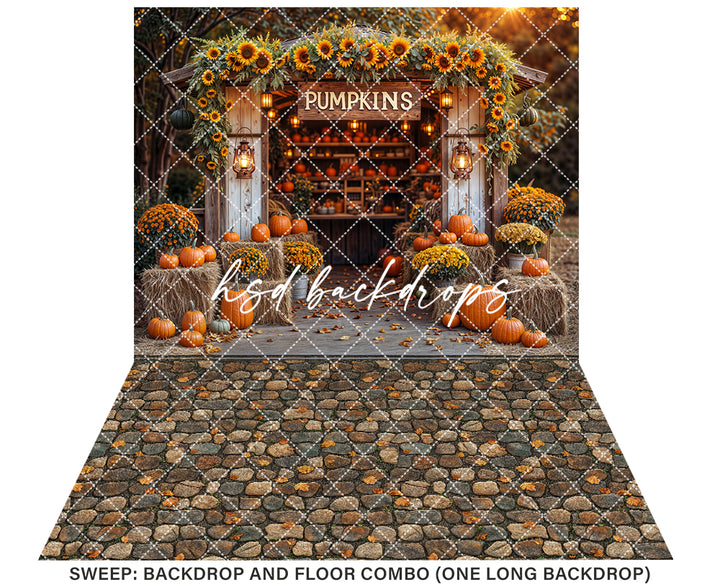 Sunflower Pumpkin Stand (sweep options)