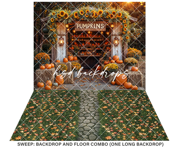 Sunflower Pumpkin Stand (sweep options)