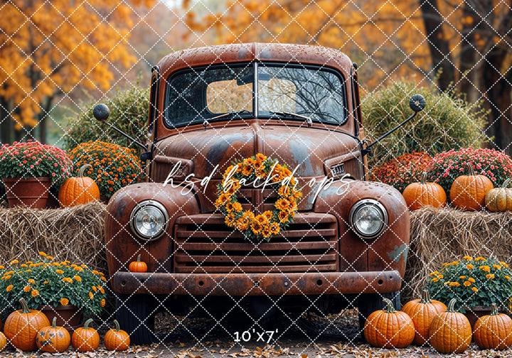 Harvest Truck & Hay Bales (sweep options)