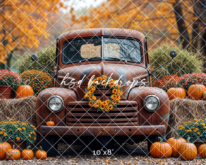 Harvest Truck & Hay Bales (sweep options)