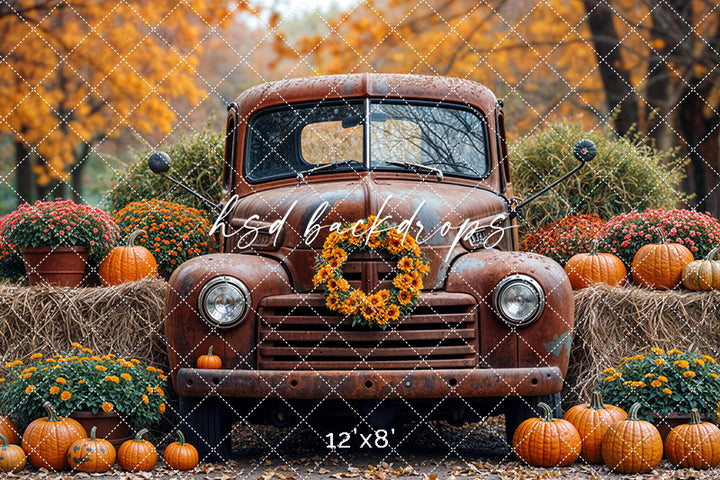 Harvest Truck & Hay Bales (sweep options)